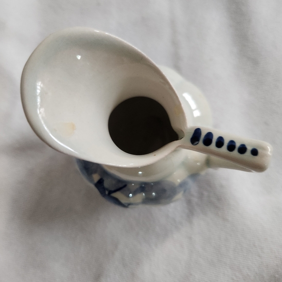 Delft Blue Miniature Pitcher Hand Painted Holland Windmill Ceramic Vintage - Picture 5 of 7